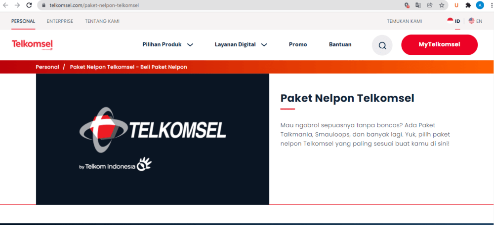 Website telkomsel