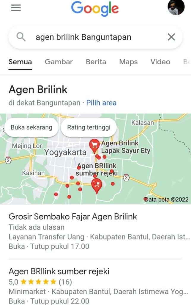 Brilink google search