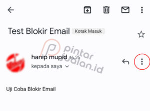 Cara blokir email gmail