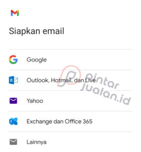 Cara menambahkan email di hp