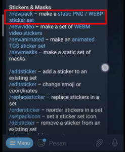 Cara membuat sticker telegram