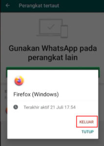 Cara menghapus whatsapp di android