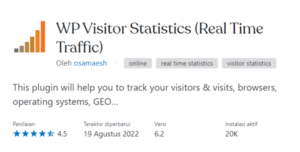Cara menampilkan jumlah pengunjung