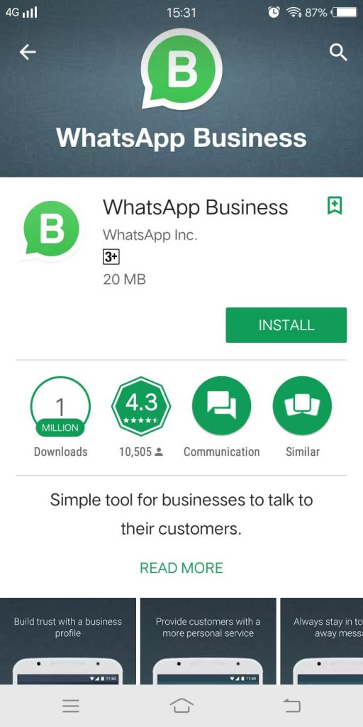 Perbedaan whatsapp messenger dan whatsapp business