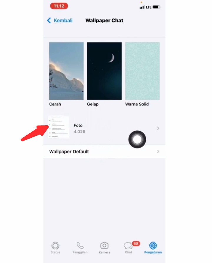 Cara mengganti wallpaper whatsapp dengan video