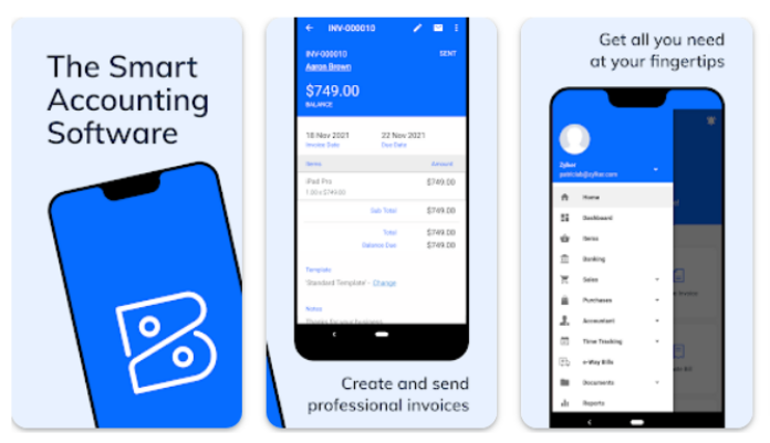 Aplikasi pengatur keuangan bisnis - accounting app zoho 2
