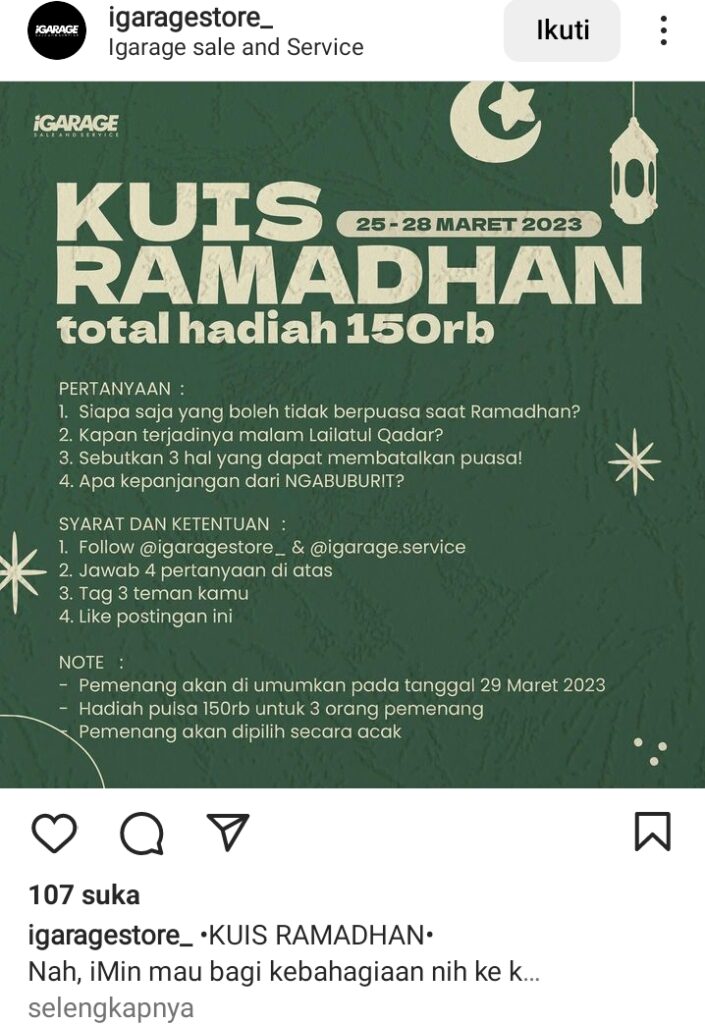 Ide konten ramadhan yang menarik untuk insta story