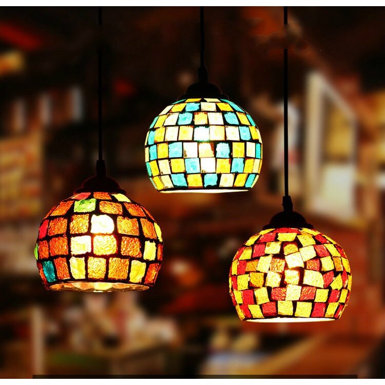 Lampu mozaik dekorasi ramadan