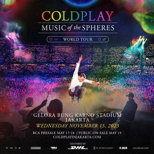 Poster konser coldplay jakarta 2023 2