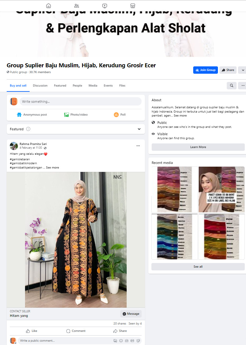 Cara mencari supplier baju muslim gamis syari