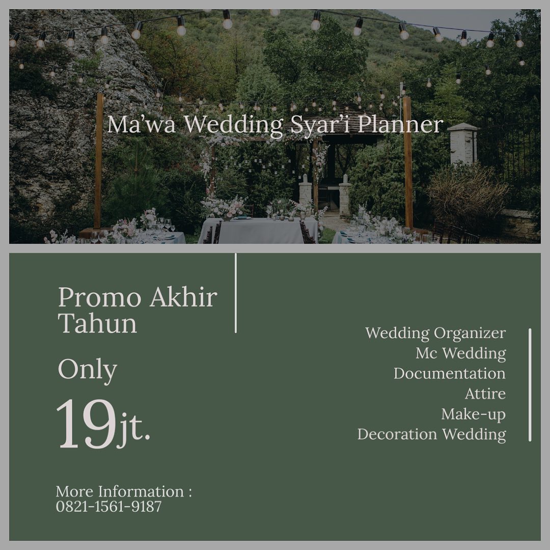 Promosi wedding organizer