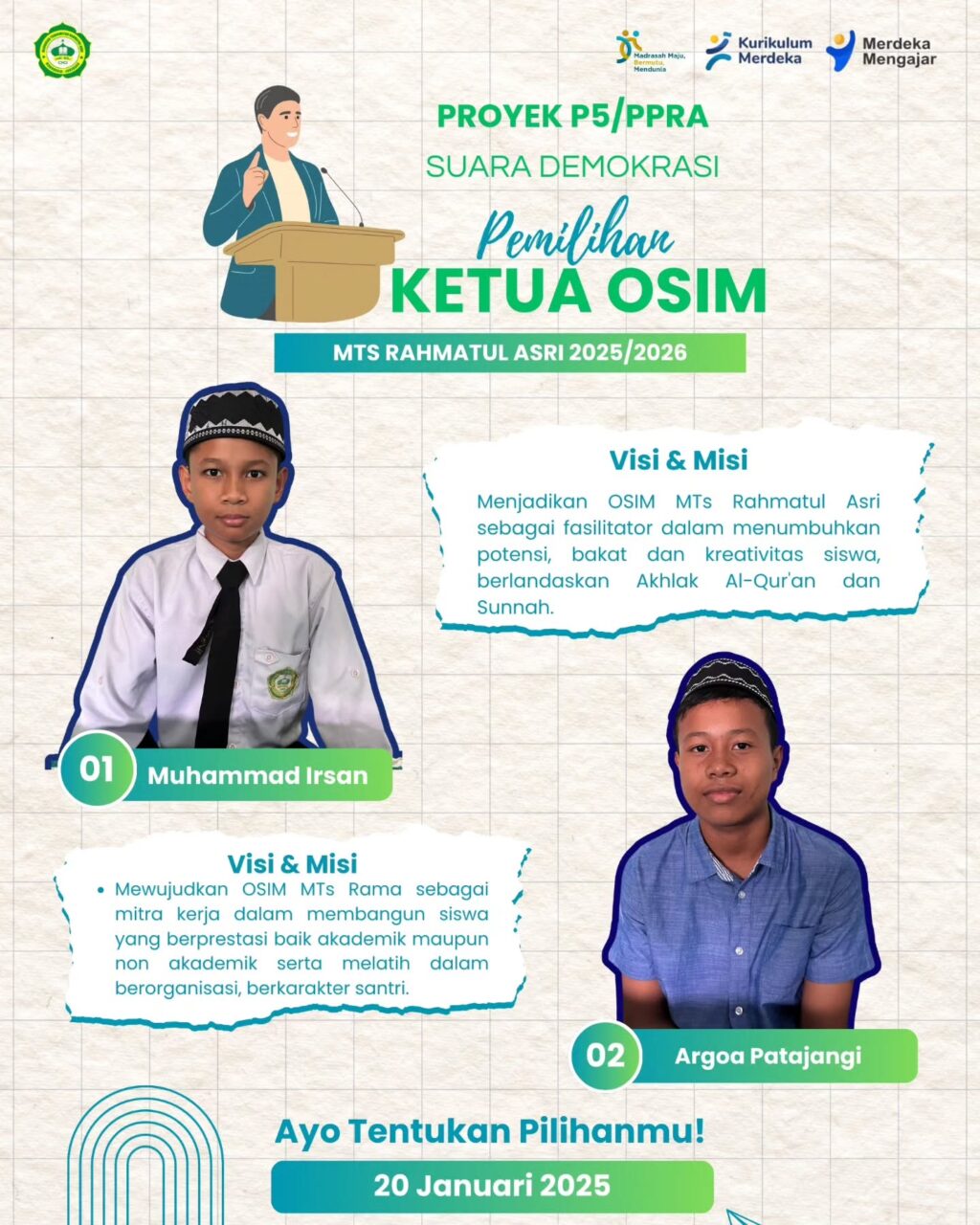 Poster calon ketua osis