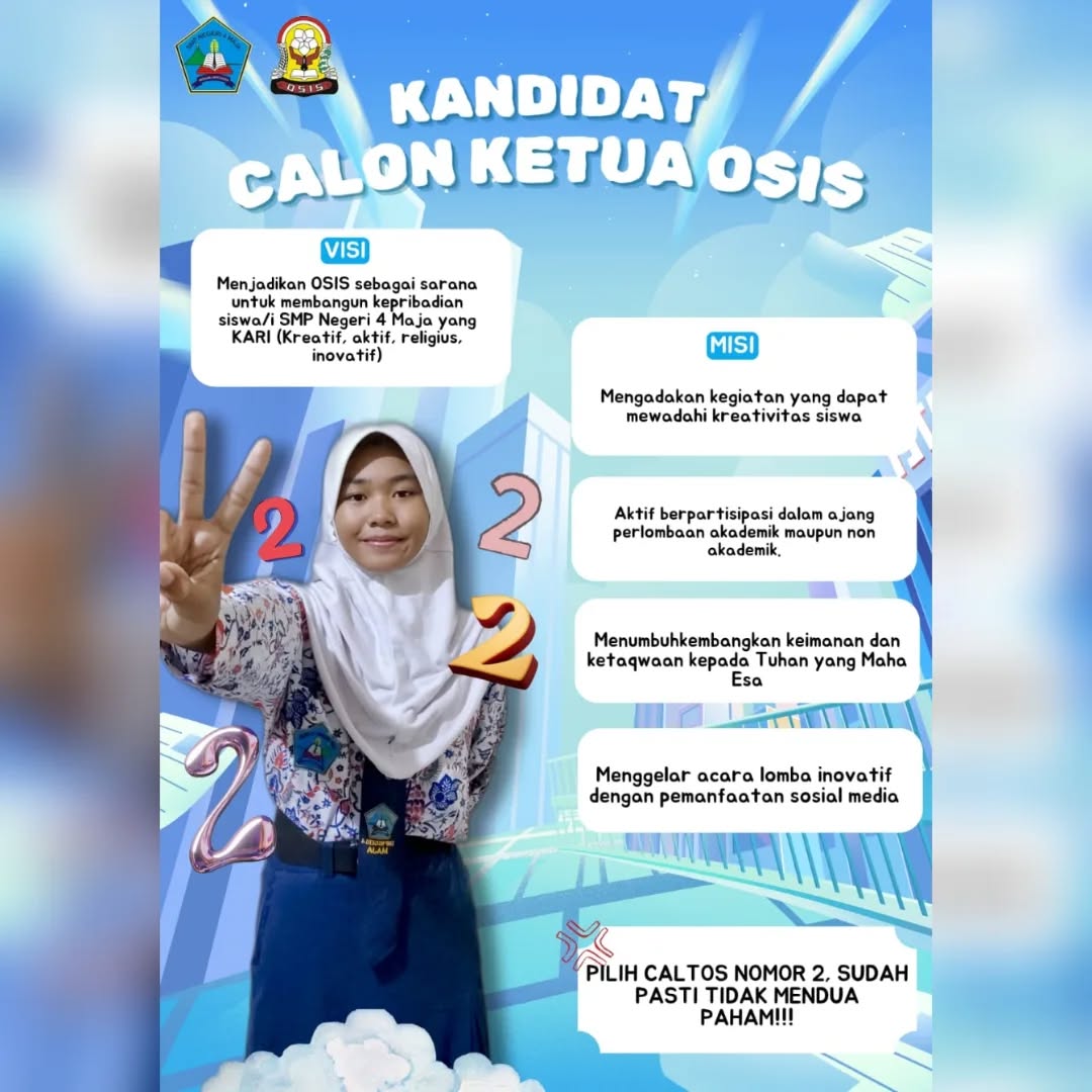 Kata-kata ajakan pemilihan ketua osis yang inspiratif